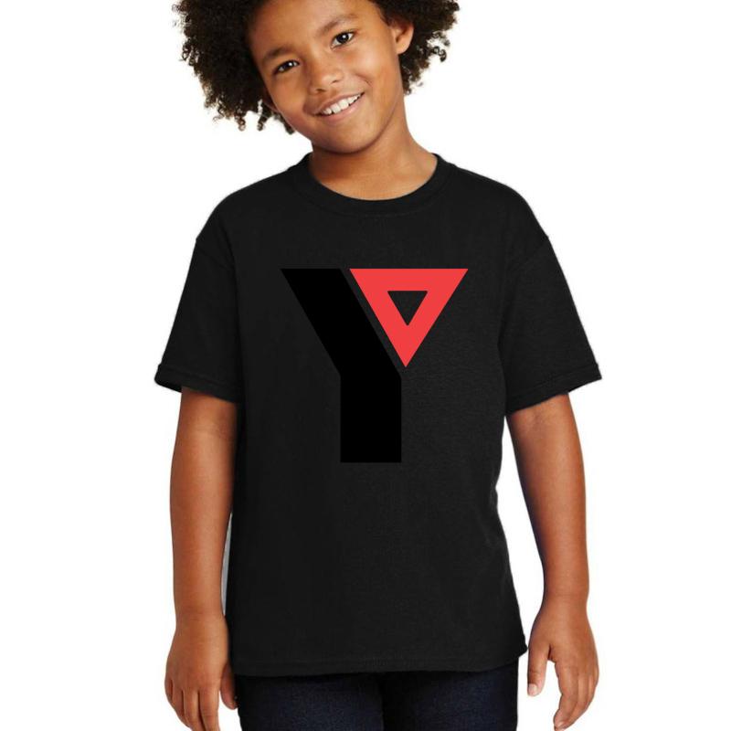 Ymca Old Logo Youth T-Shirt Boy Black