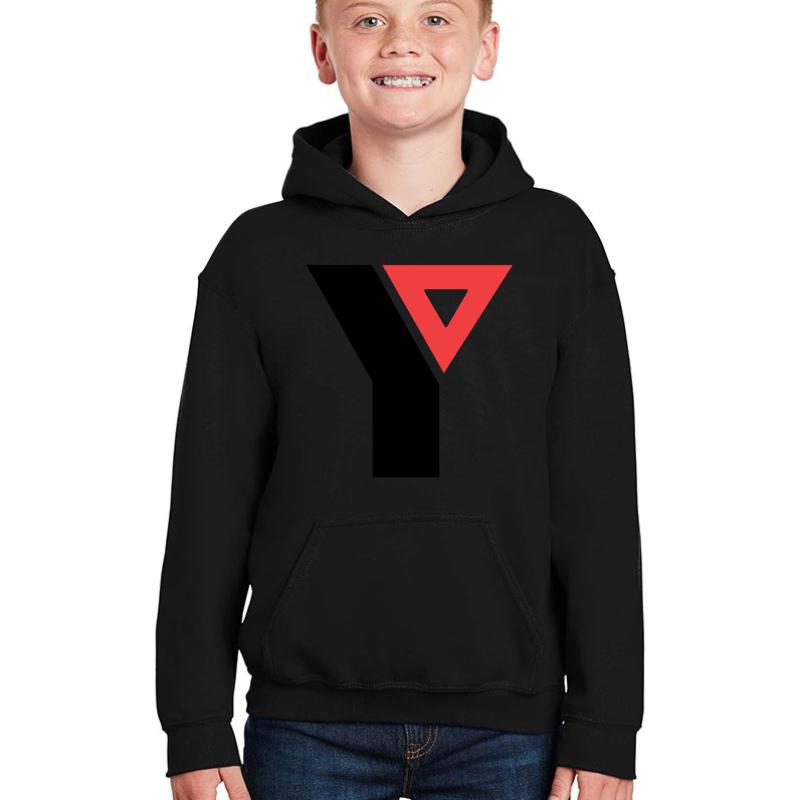 Ymca Old Logo Youth Hooded Sweatshirt Boy Black