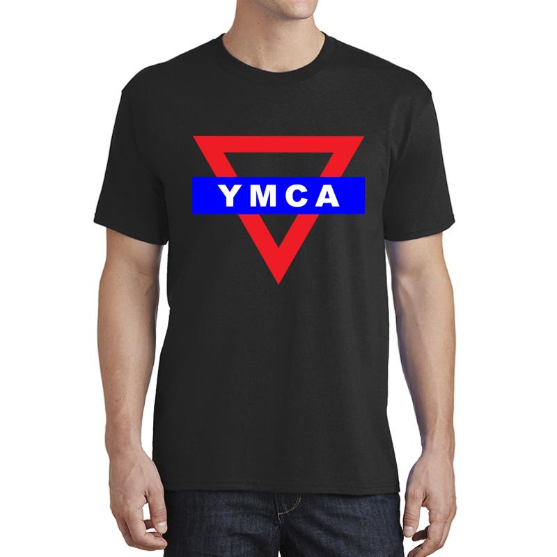 Ymca Triangle Logo Unisex T-Shirt Men Black