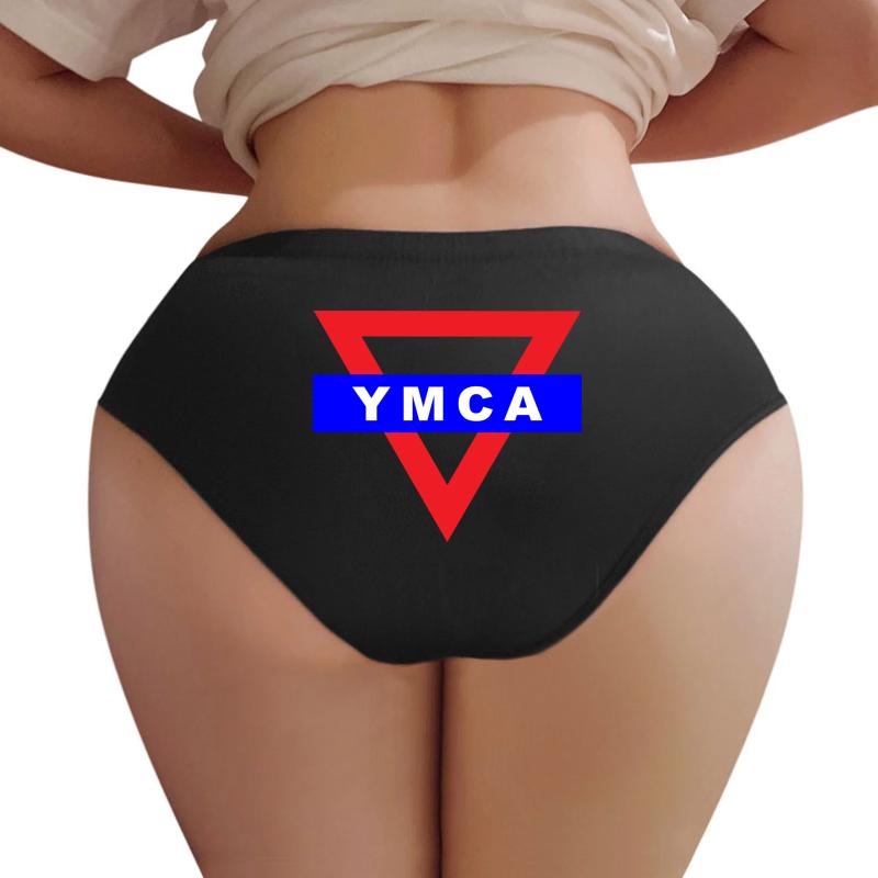 Ymca Triangle Logo Women Underwear Panties Women Black