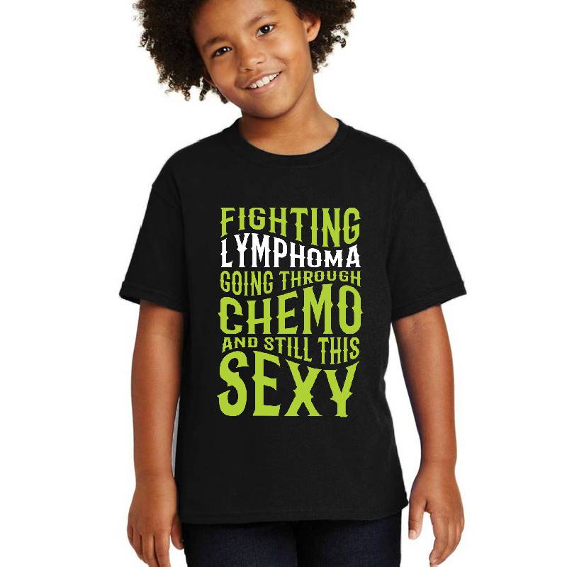 Funny Lymphoma Cancer Fighter Inspirational Quote Youth Hooded Sweatshirts