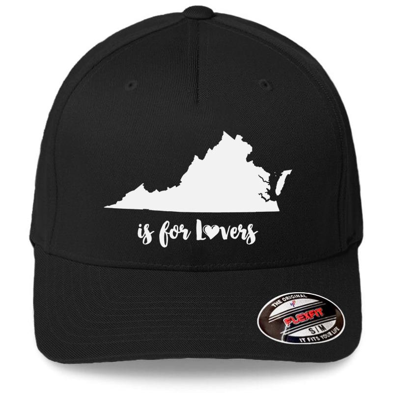 Virginia Is For Lovers Flexfit Baseball Cap  Black