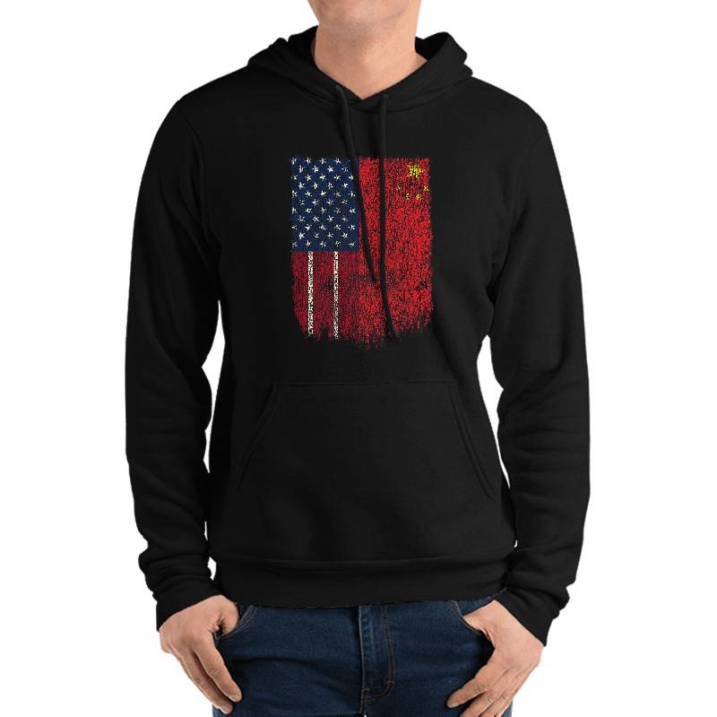 Chinese American Shirt USA China Flag T Shirt Pride Premium Flat Bill Snapback Caps