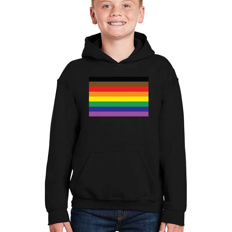 Rainbow Flag (Thick Stripes) Youth T-Shirts