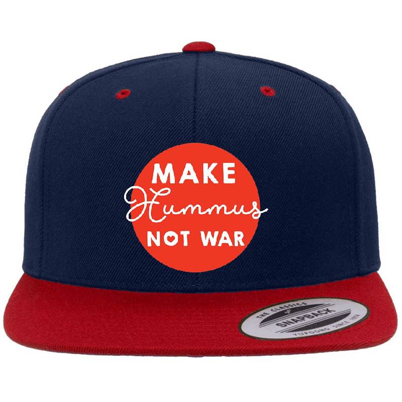 Make Hummus not war Richardson Premium Trucker Snapback Caps