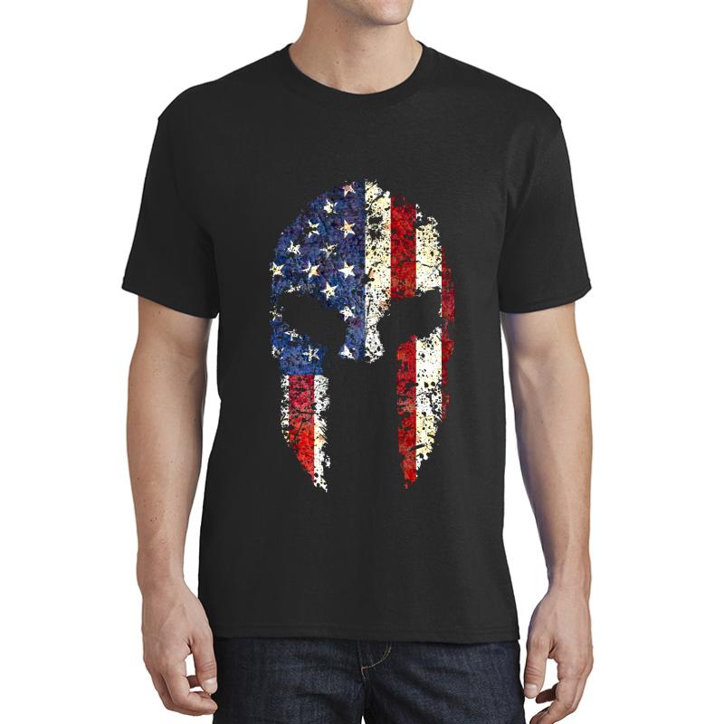 American Spartan Unisex T-Shirt Men Black