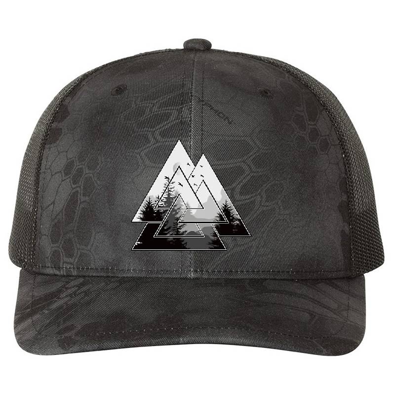 Valknut Symbol  Premium Flat Bill Snapback Caps