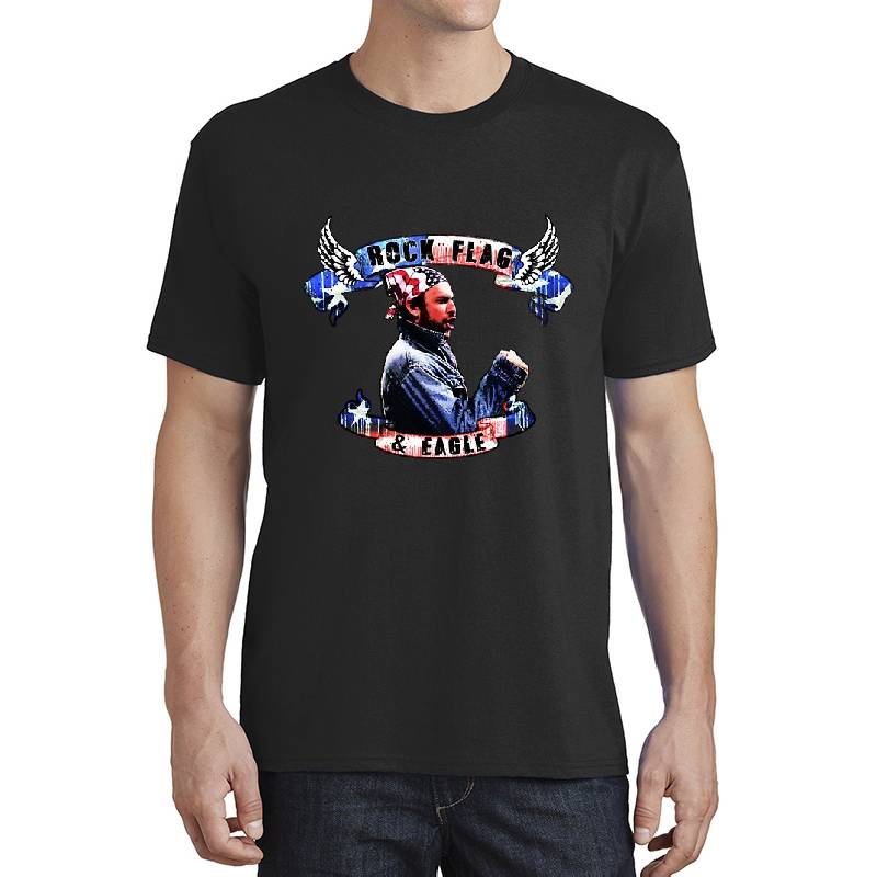 Rock, Flag and eagle Unisex Polo Jersey Sport Shirts
