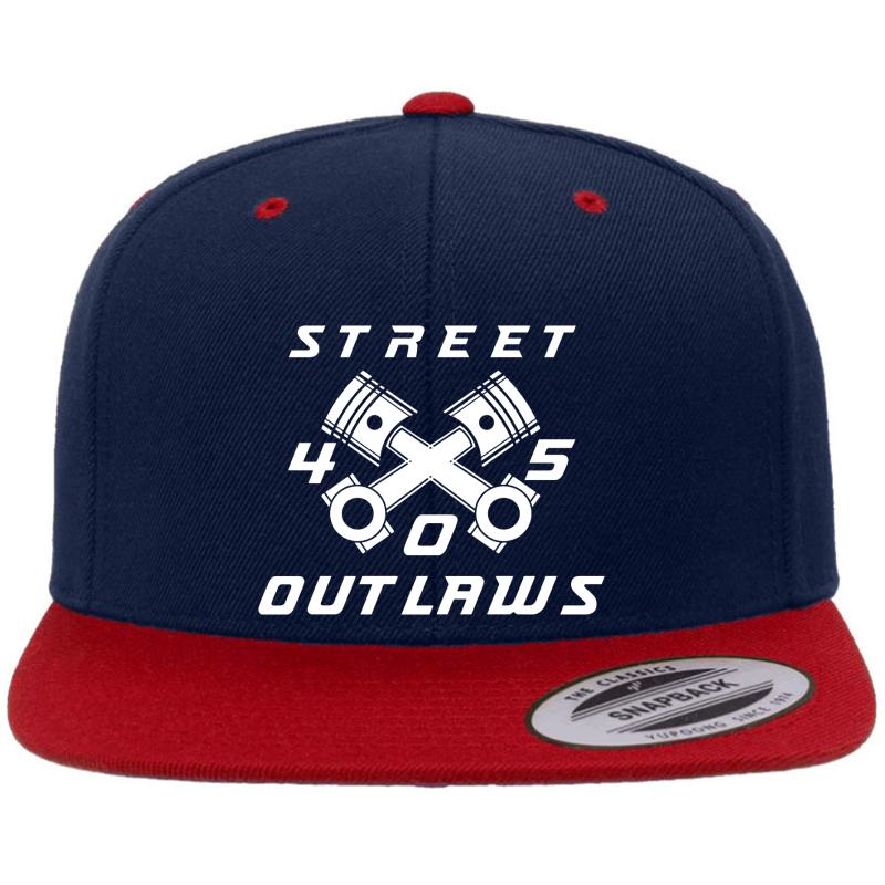 405 Street Outlaws V3 Premium Flat Bill Snapback Cap  Navy