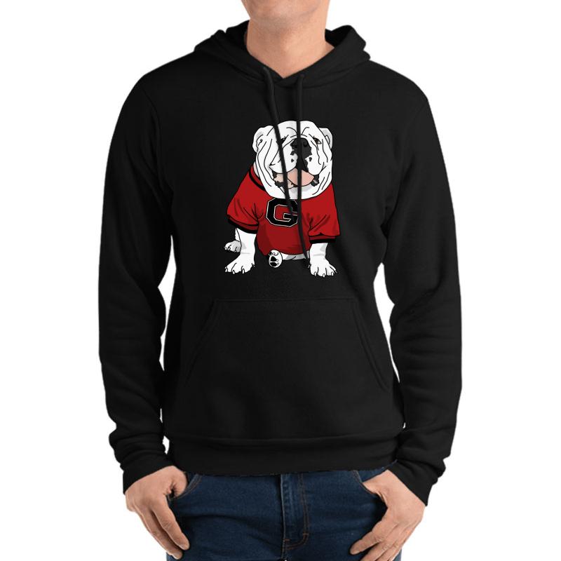 Uga Bulldog Unisex Hooded Sweatshirt Men Black