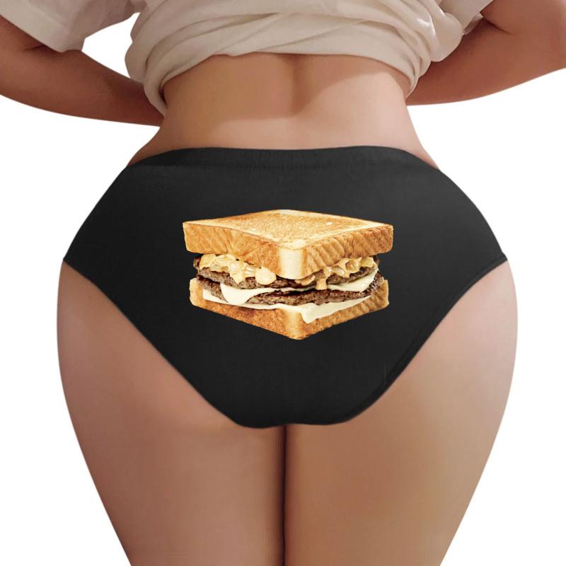 Whataburger Patty Melt Women Underwear Panties Women Black