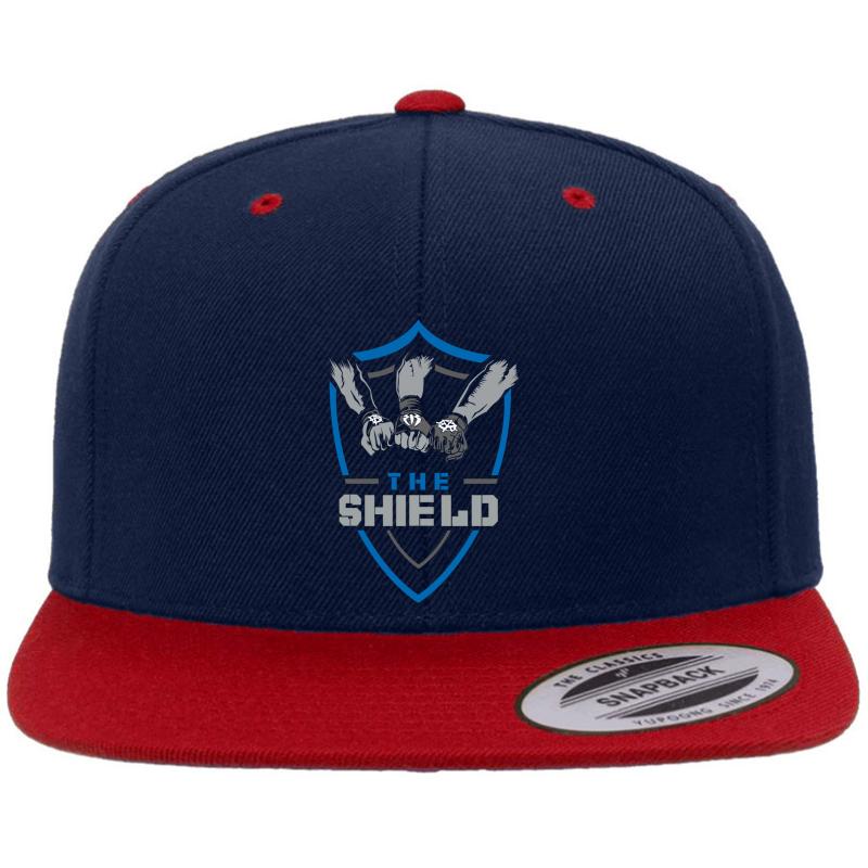 Wwe The Shield Premium Flat Bill Snapback Cap  Navy