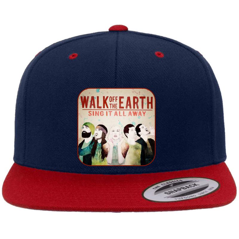 Walk Off The Earth - Sing It All Away Album  Premium Flat Bill Snapback Cap  Navy