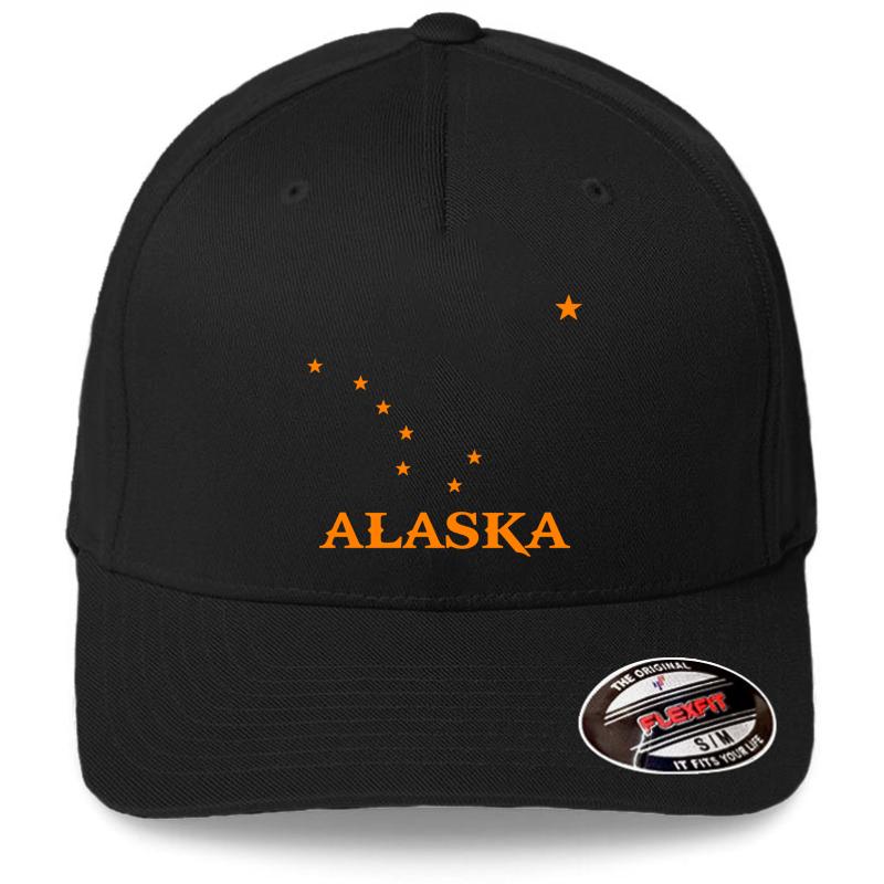 Alaska Flexfit Baseball Cap  Black