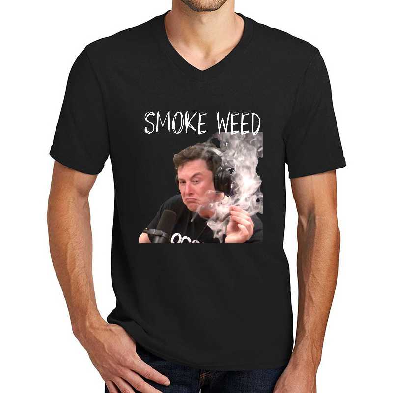 Elon Musk Smoke Weed Unisex T-shirts
