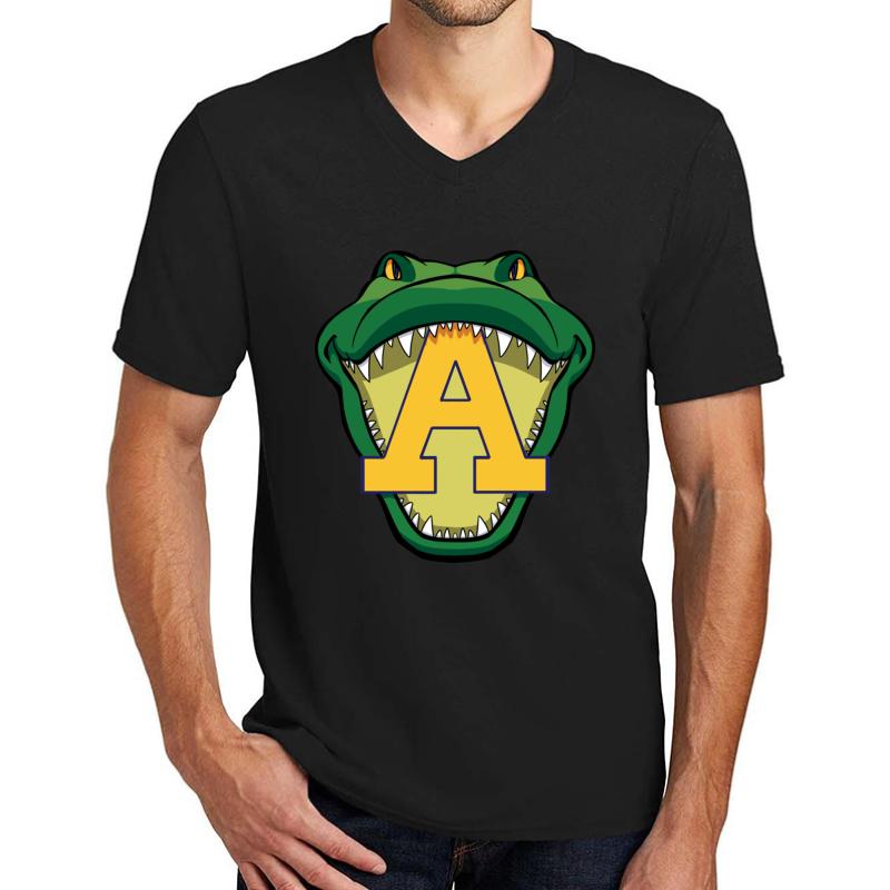 Allegheny College Unisex V-Neck T-Shirt Men Black