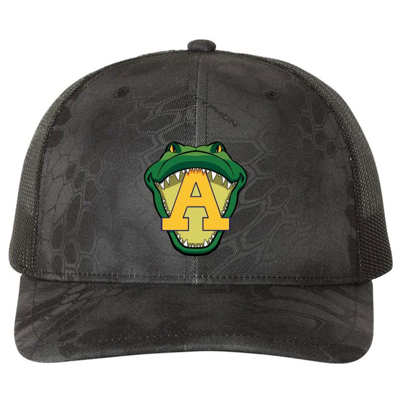 Allegheny College Richardson Premium Trucker Snapback Cap  Kryptek Typhon Black