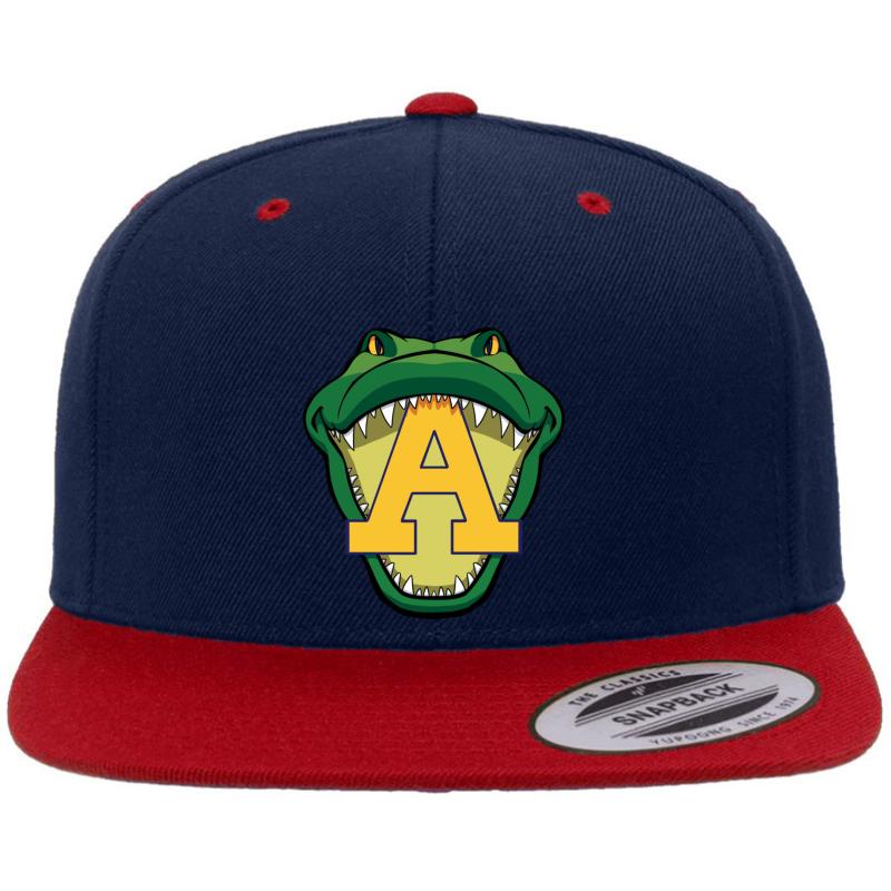 Allegheny College Premium Flat Bill Snapback Cap  Navy