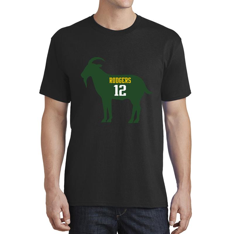 Aaron Rodgers - Goat Unisex T-Shirt Men Black