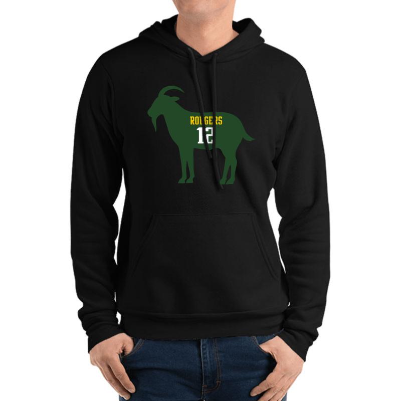 Aaron Rodgers - Goat Unisex Hooded Sweatshirt Men Black