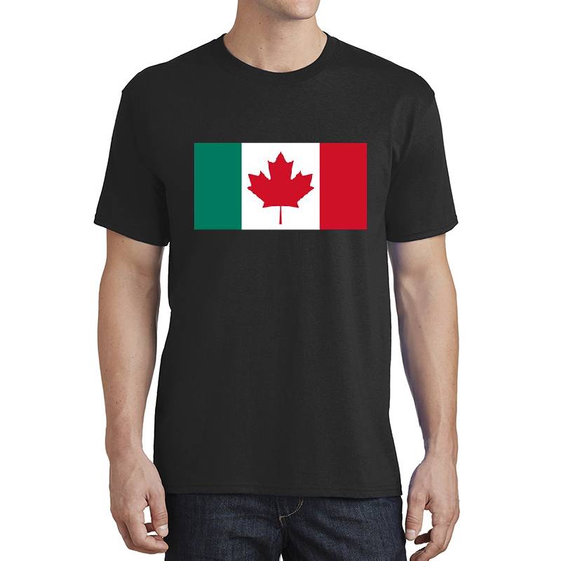 Canada  Italy Flag Mashup  Youth Hooded Sweatshirts