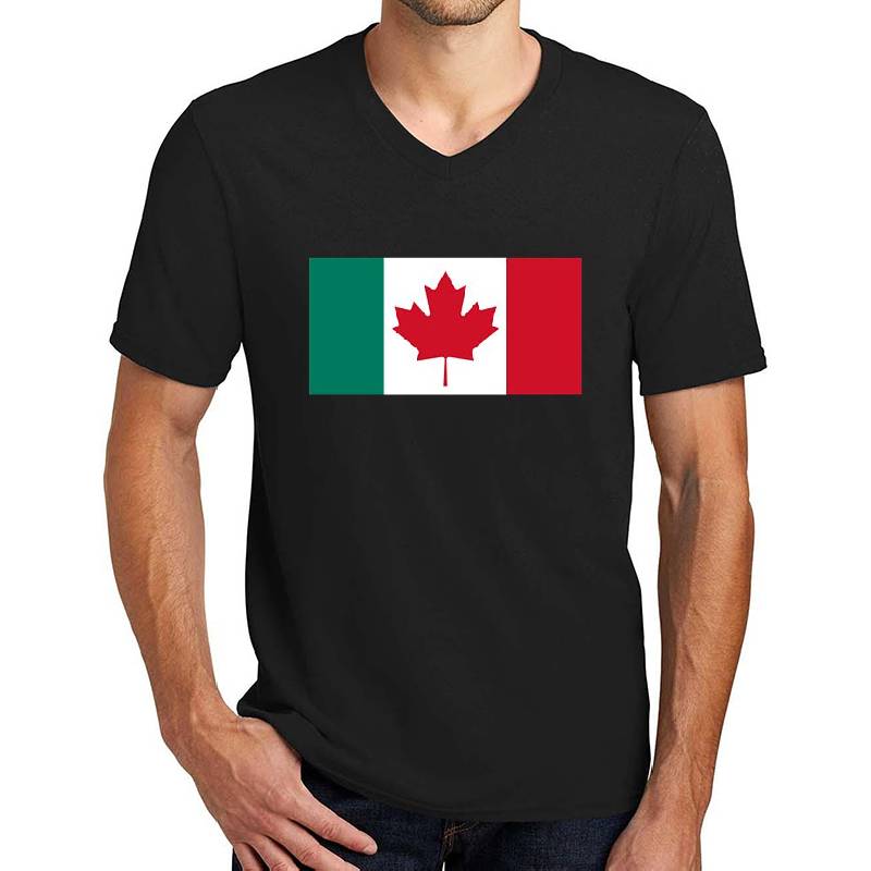 Canada  Italy Flag Mashup  Youth Hooded Sweatshirts
