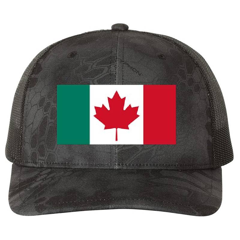 Canada  Italy Flag Mashup  Youth Hooded Sweatshirts