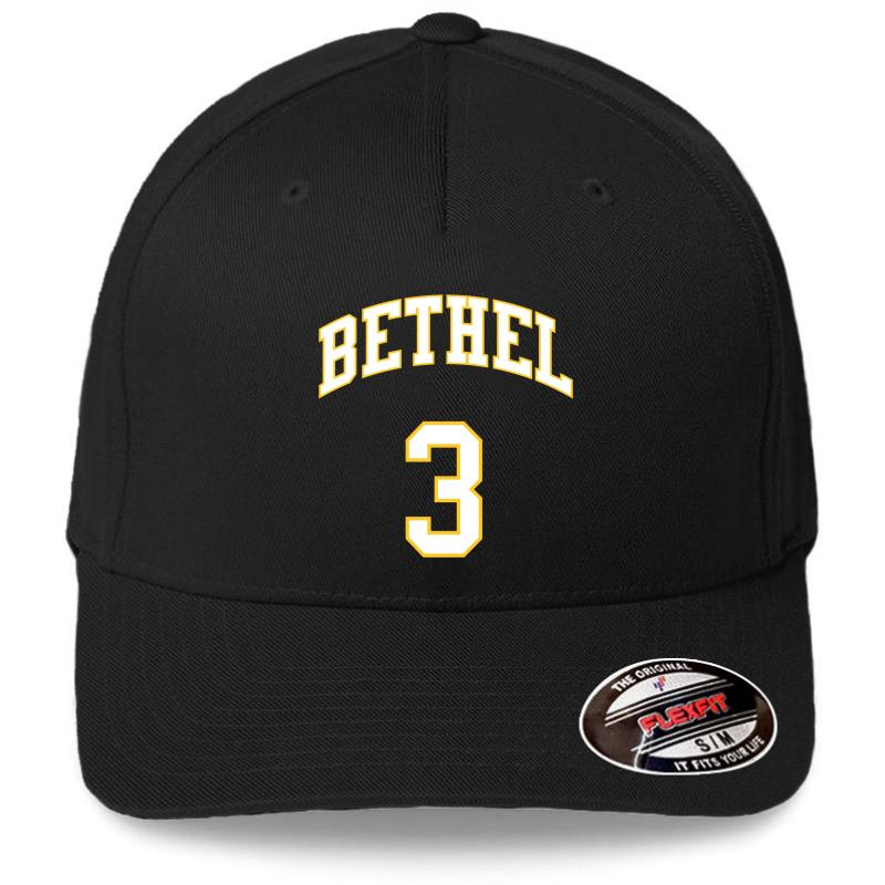 Allen Iverson 3 Bethel High School Basketball Team Flexfit Baseball Cap  Black