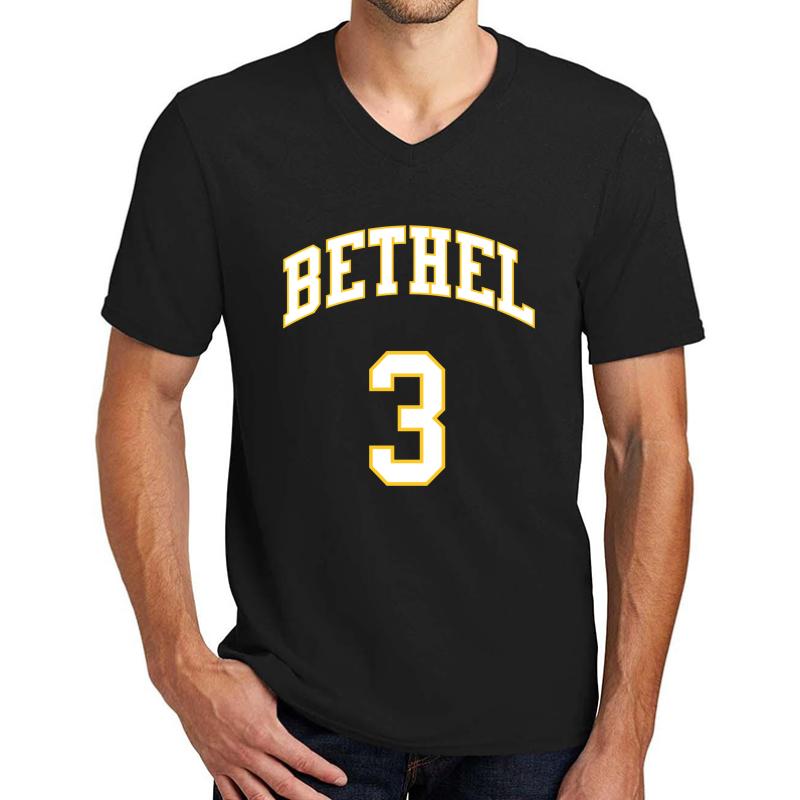 Allen Iverson 3 Bethel High School Basketball Team Unisex V-Neck T-Shirt Men Black