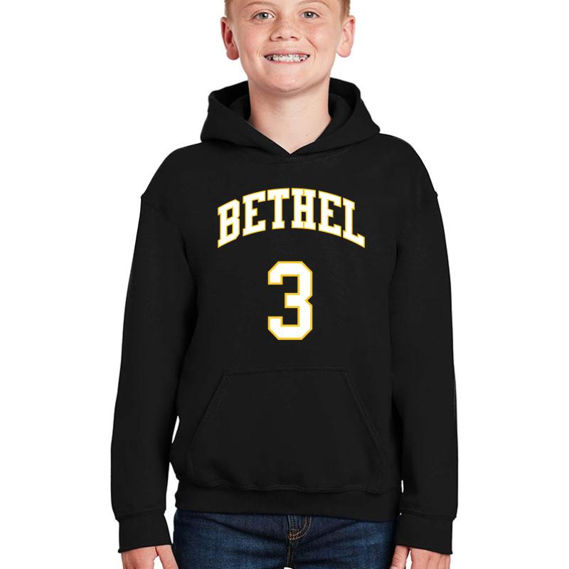 Allen Iverson 3 Bethel High School Basketball Team Youth Hooded Sweatshirt Boy Black