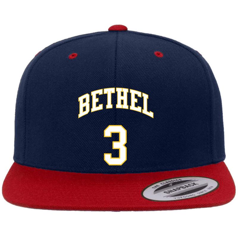 Allen Iverson 3 Bethel High School Basketball Team Premium Flat Bill Snapback Cap  Navy