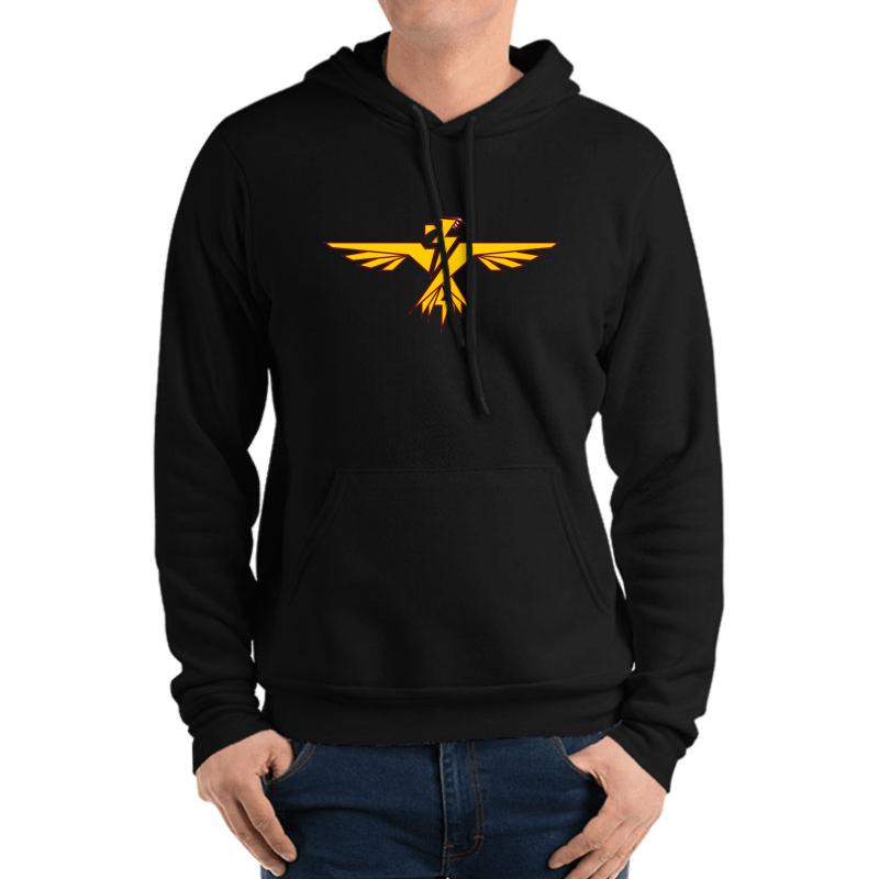 Thunderbird Crest Unisex Hooded Sweatshirt Men Black