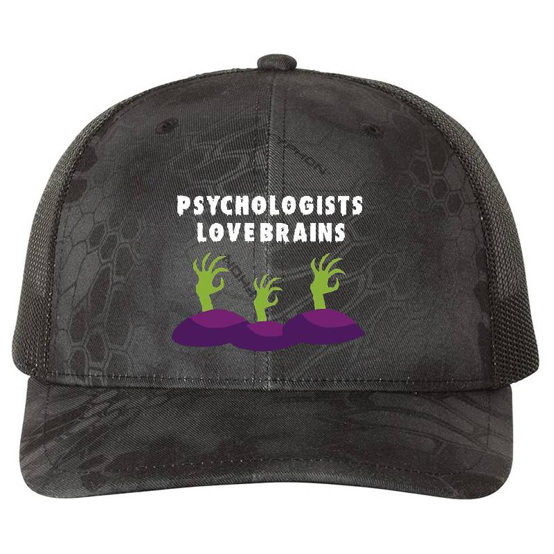 Psychologists Love Brains  Premium Flat Bill Snapback Caps