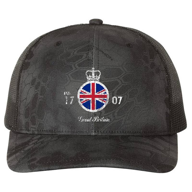 Great Britain - Established 1707 - Colour Premium Flat Bill Snapback Caps