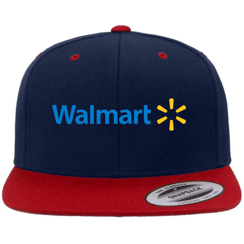 Walmart Premium Flat Bill Snapback Cap  Navy