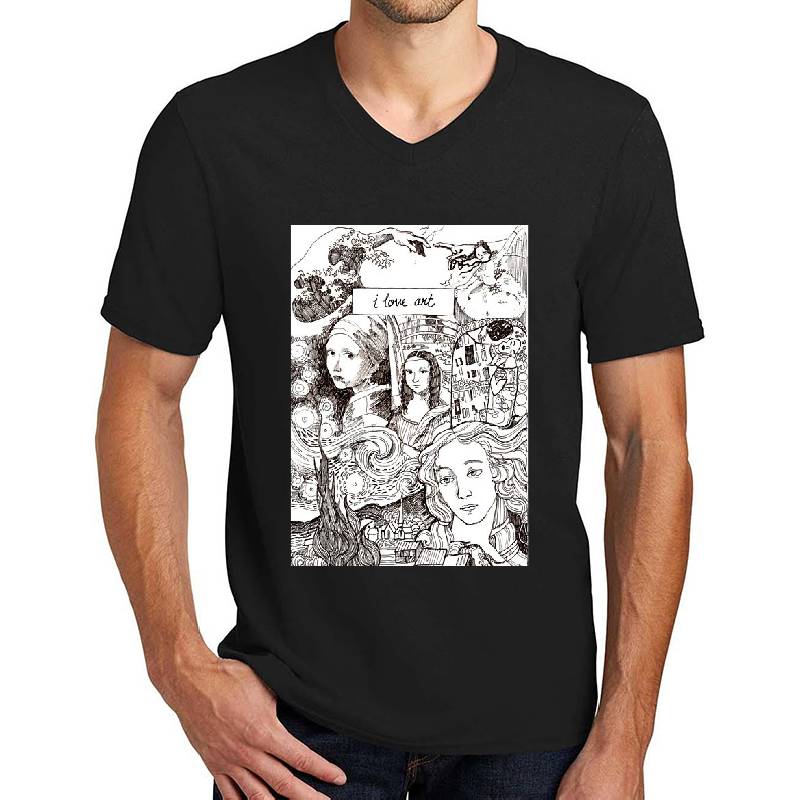 Famous Paintings Art History - I love art Unisex T-shirts
