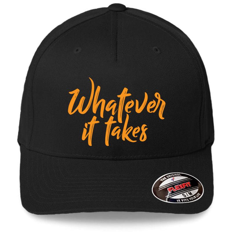 Whatever It Takes Flexfit Baseball Cap  Black