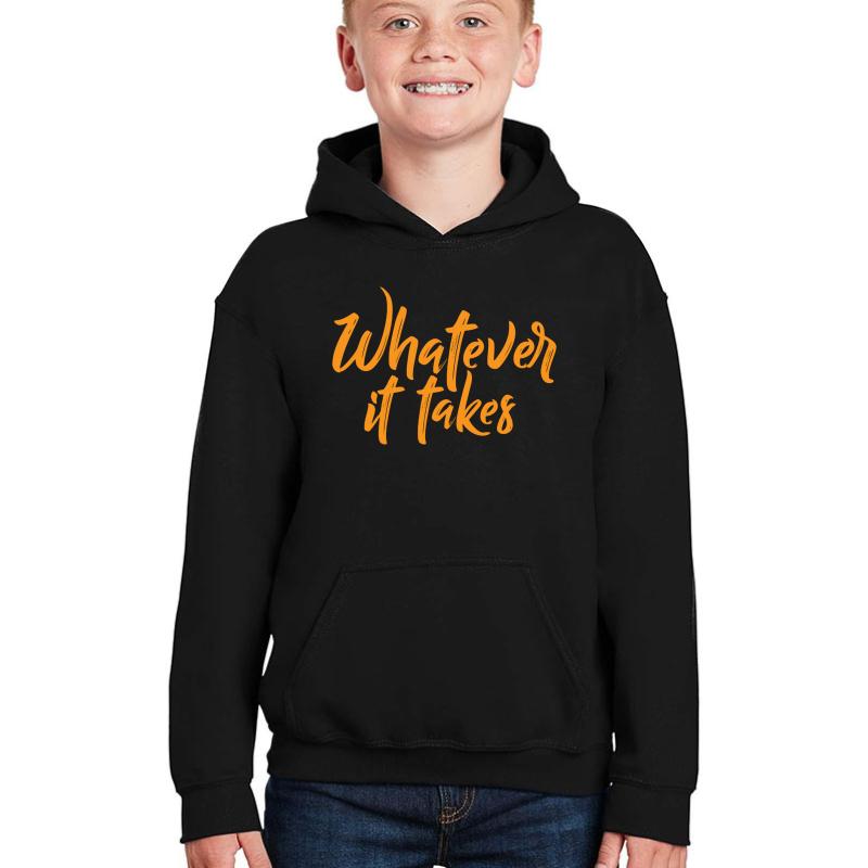 Whatever It Takes Youth Hooded Sweatshirt Boy Black