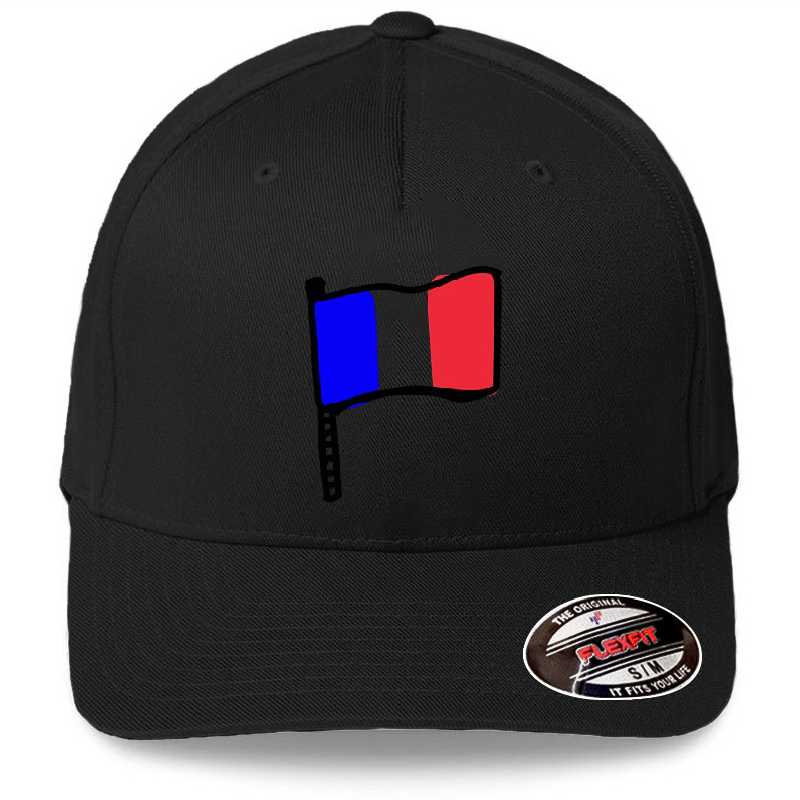 France flag Premium Flat Bill Snapback Caps