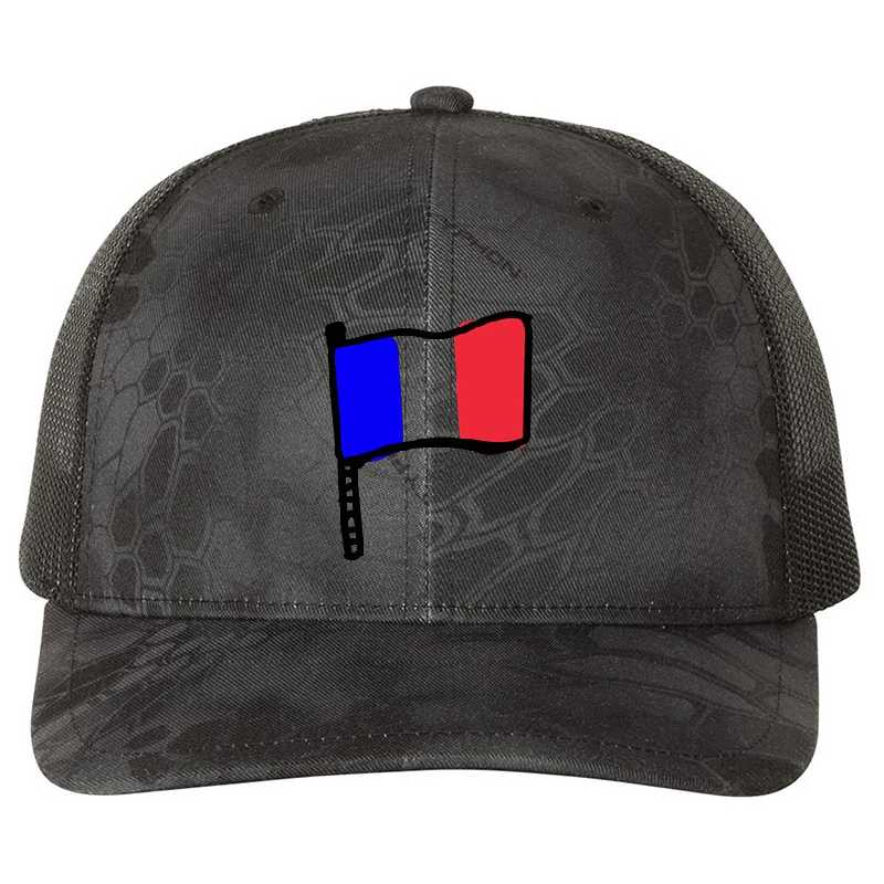 France flag Premium Flat Bill Snapback Caps