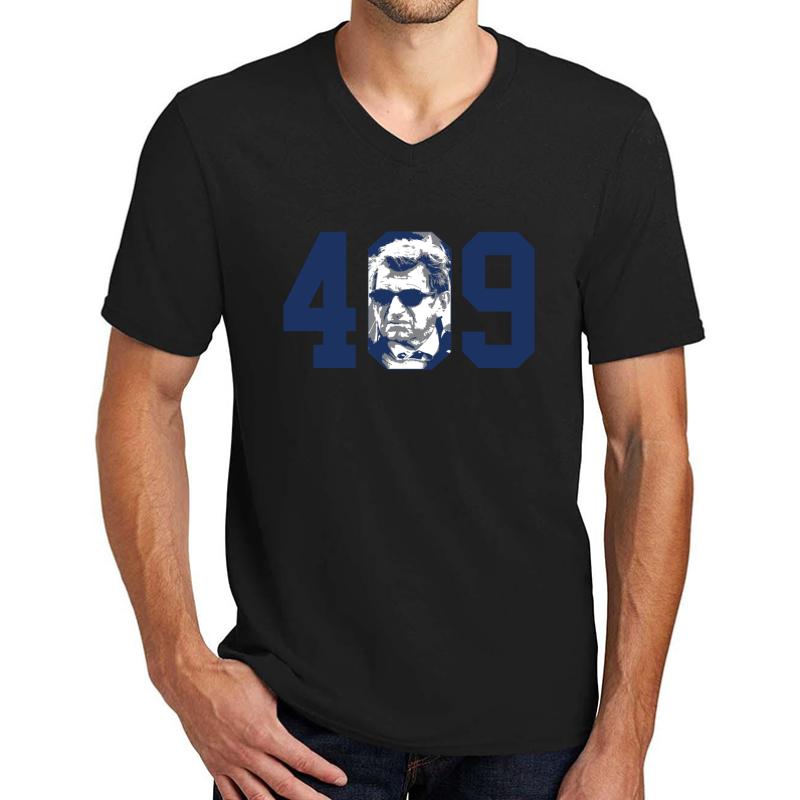 409 - Joe Paterno Unisex V-Neck T-Shirt Men Black