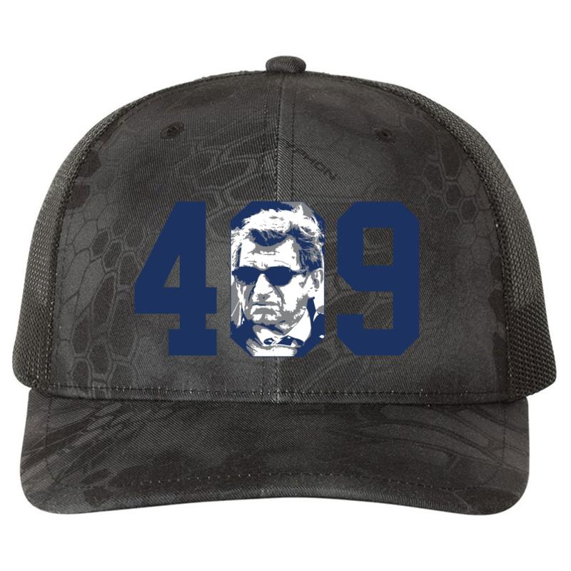 409 - Joe Paterno Richardson Premium Trucker Snapback Cap  Kryptek Typhon Black