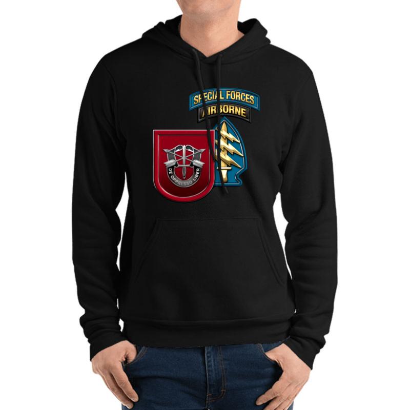 7Th Special Forces Group Unisex Hooded Sweatshirt Men Black