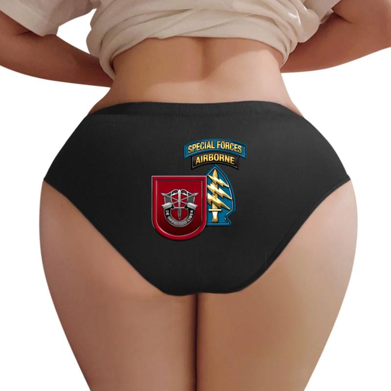 7Th Special Forces Group Women Underwear Panties Women Black