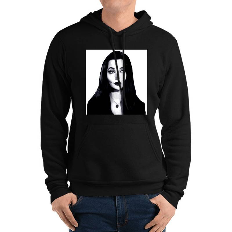 Morticia Addams Dark Portrait  Unisex V-Neck T-Shirts