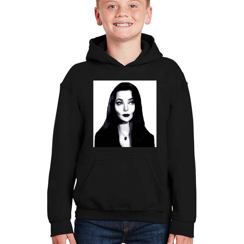 Morticia Addams Dark Portrait  Unisex V-Neck T-Shirts