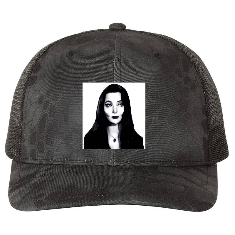 Morticia Addams Dark Portrait  Unisex V-Neck T-Shirts
