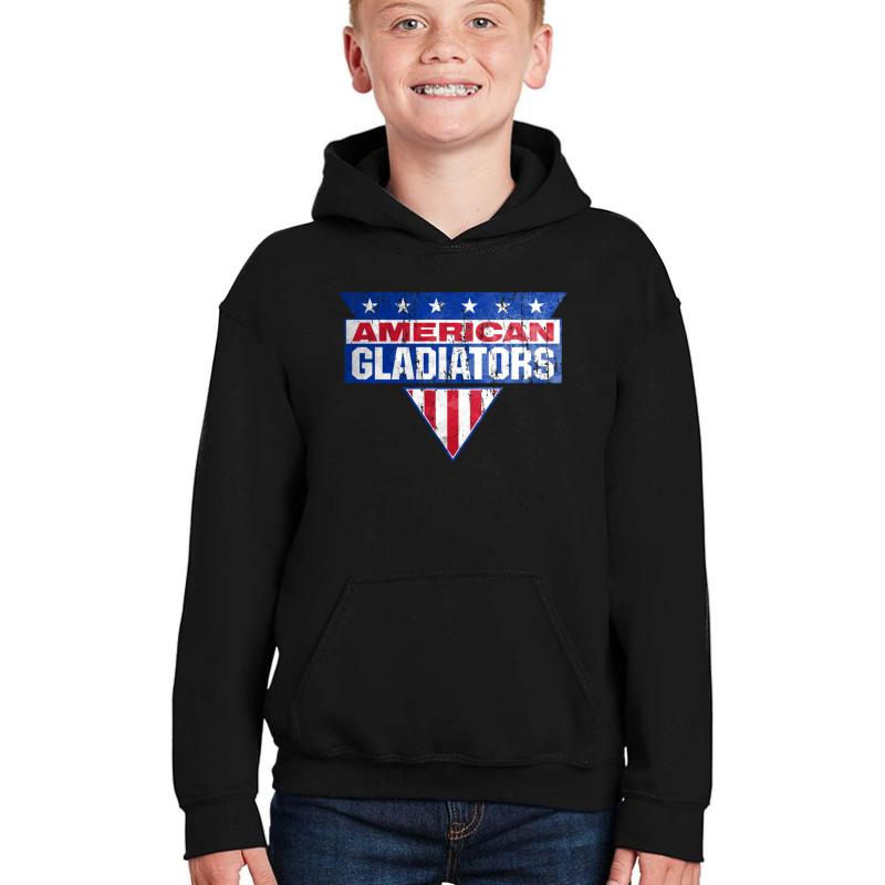 American Gladiators Youth Hooded Sweatshirt Boy Black