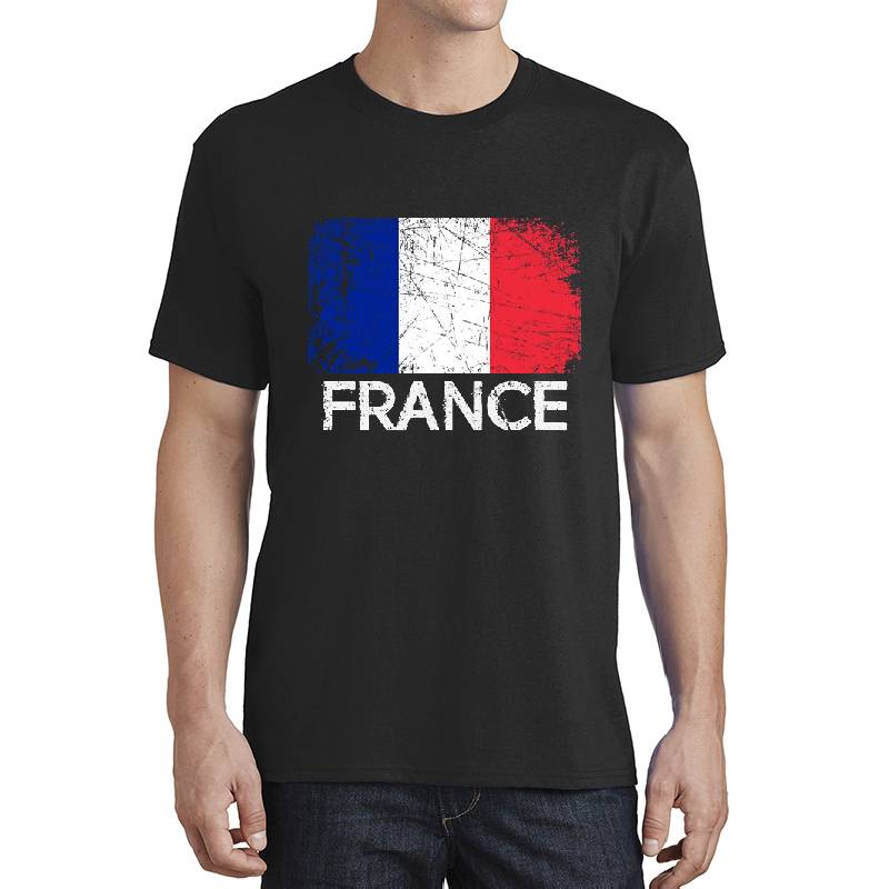 French Flag Design | Vintage Made In France Gift Premium Flat Bill Snapback Caps