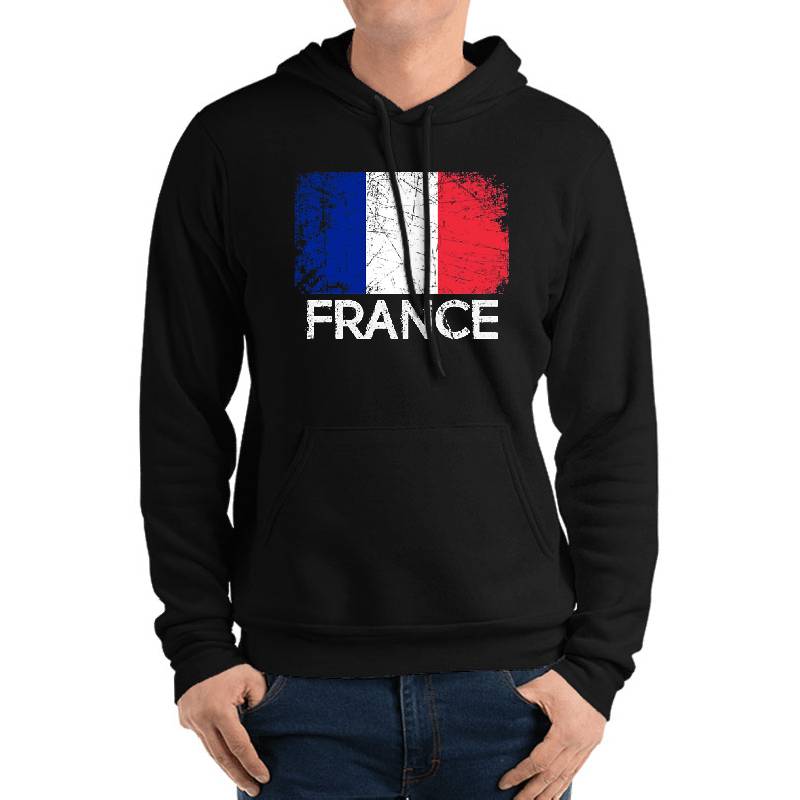 French Flag Design | Vintage Made In France Gift Premium Flat Bill Snapback Caps